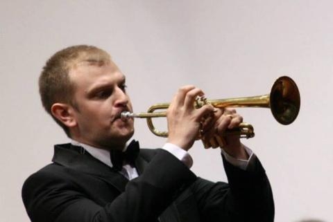 Damian Kurek – puzon, klient RDK Serwis instrumentów dętych Luboń
