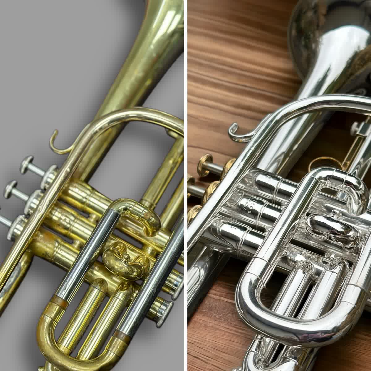Kornet – srebrzenie i złocenie galwaniczne instrumentu dętego – RDK Luboń