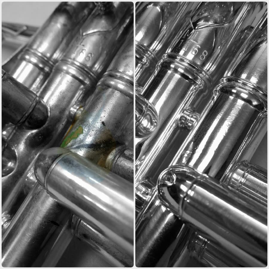 Tuba – czyszczenie złącz po korozji – serwis instrumentów dętych Luboń